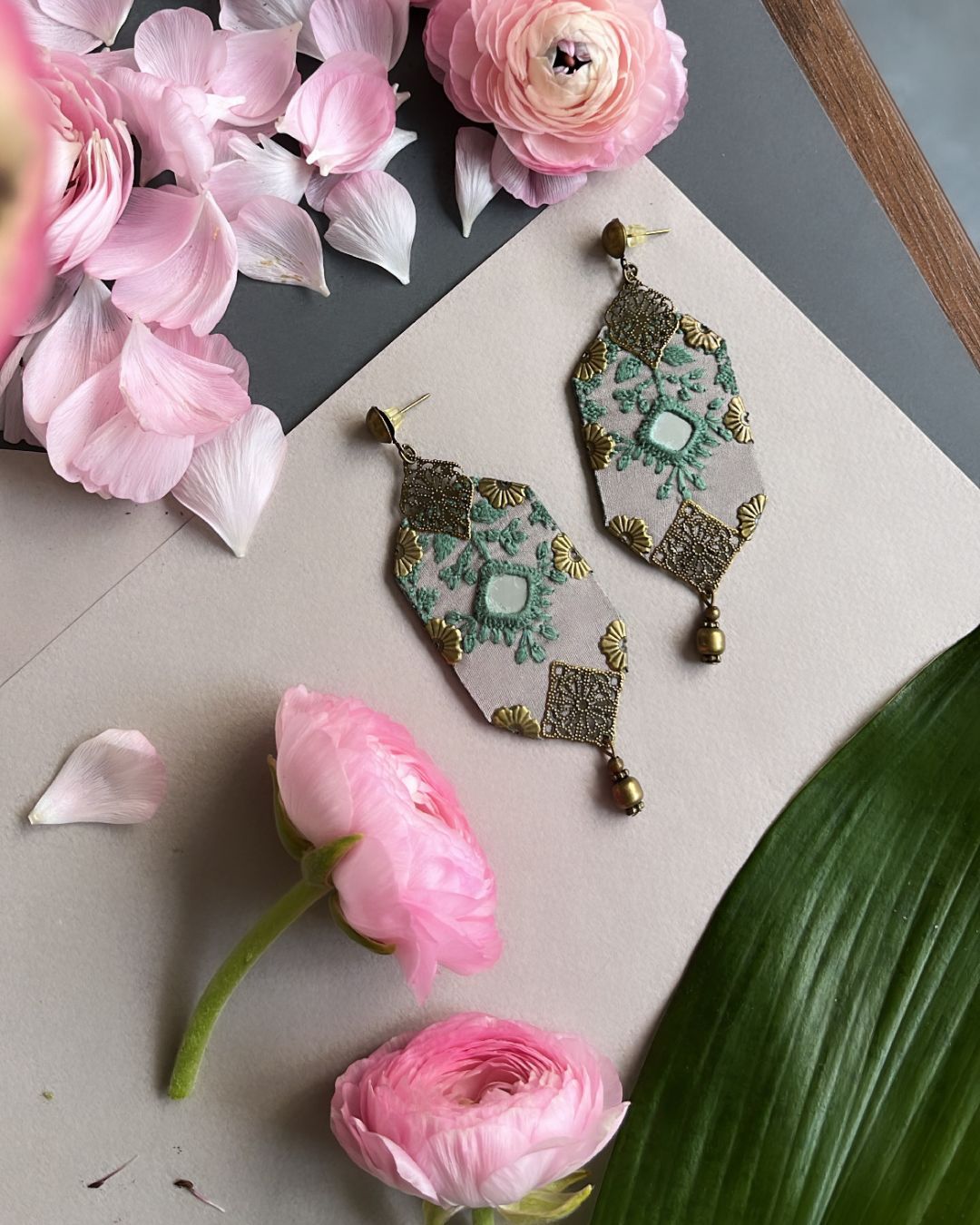 Javaneh Hand-Embroidered Bohemian Earrings